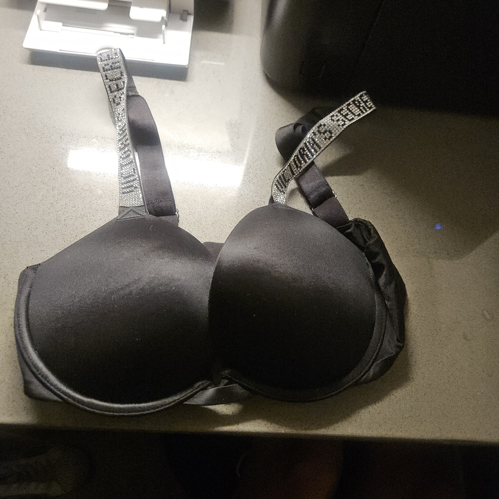 Victoria's Secret Black Bra with Silver Accents